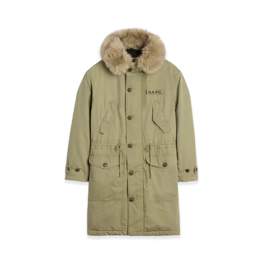 Gap x A.P.C. Oversized Sherpa Utility Outerwear "Temporal Olive"