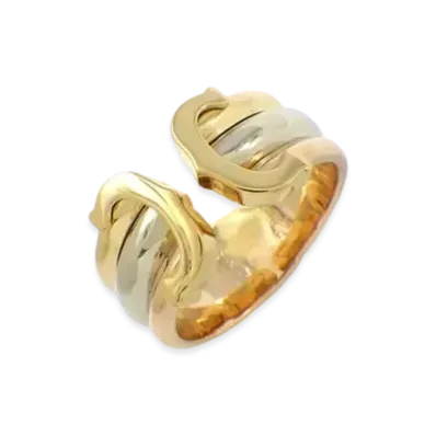 Cartier C2 Trinity Ring 18K "Yellow Gold/Pink Gold/White Gold"