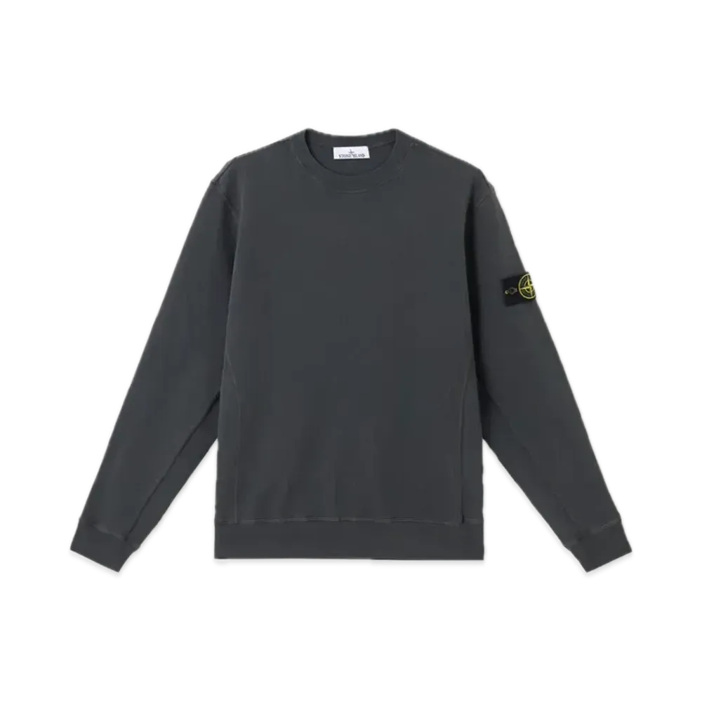 Stone Island 6100020 MALFIL FLEECE 'OLD' EFFECT "Charcoal Gray"