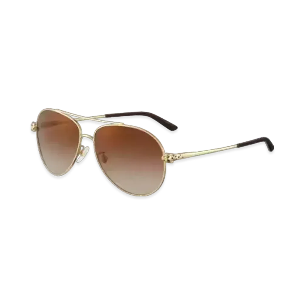Cartier Panthere de Cartier Sunglasses "Gradient Brown"