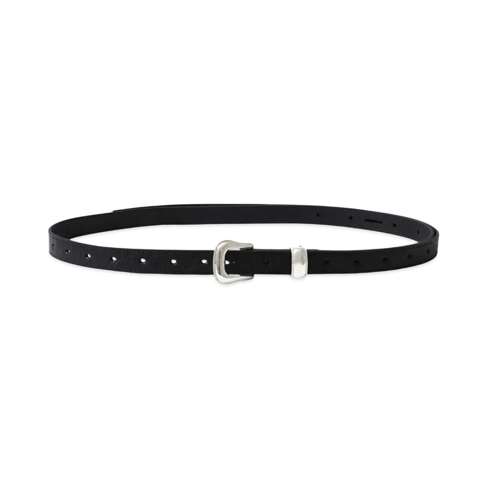 SUGARHILL Leather Long Belt "Black" 2441001001