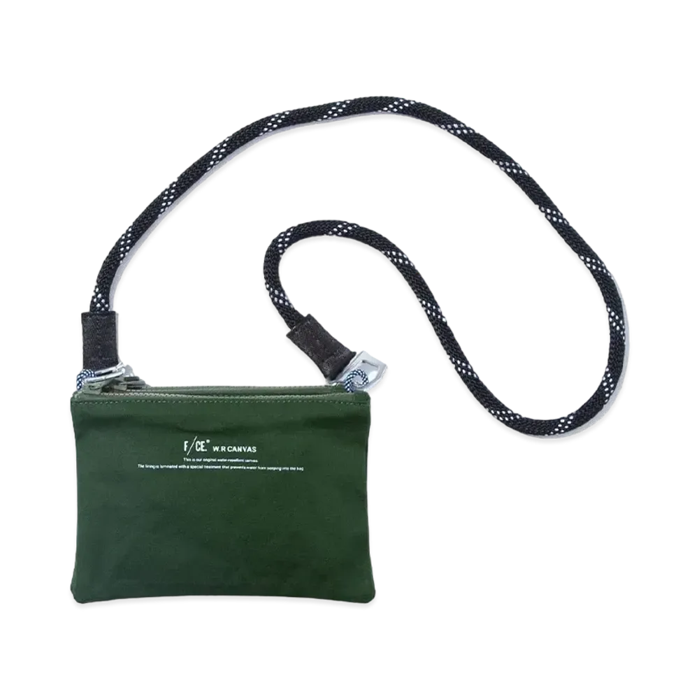 F/CE. W.R Canvas Mini Clutch "Green"
