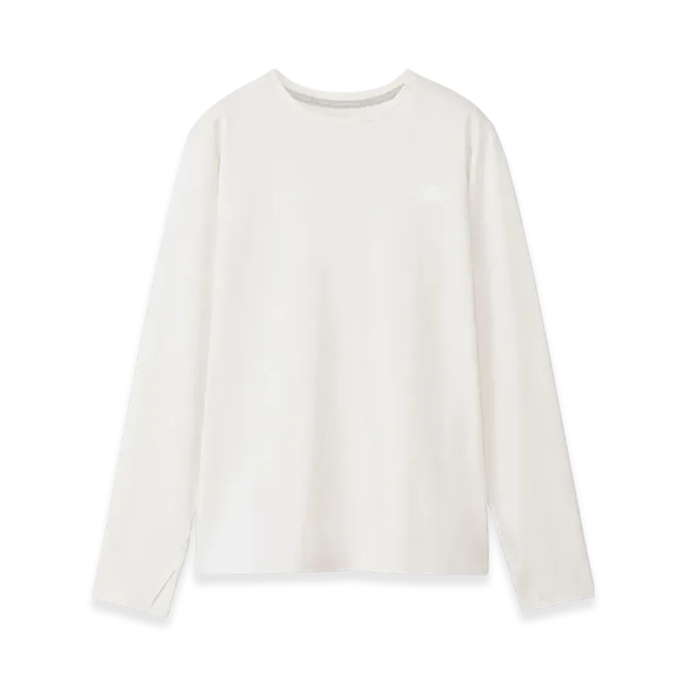 The North Face Ladies Long Sleeve Enduro Crew "Grayish White"