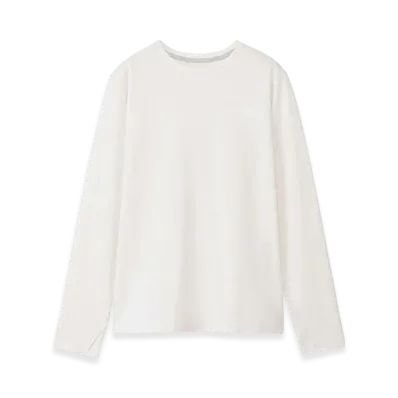 The North Face Ladies Long Sleeve Enduro Crew "Grayish White"
