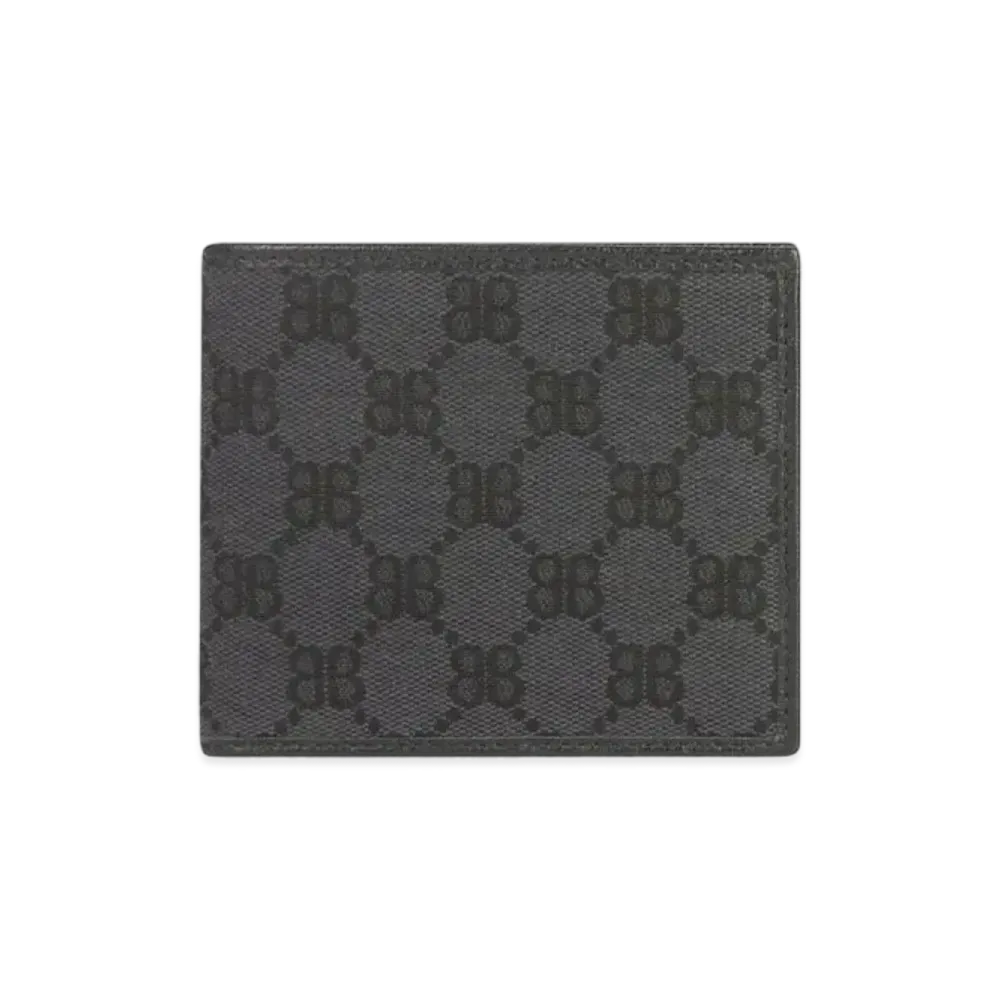 GUCCI x Balenciaga The Hacker Folded Wallet Canvas Jacquard "Black"