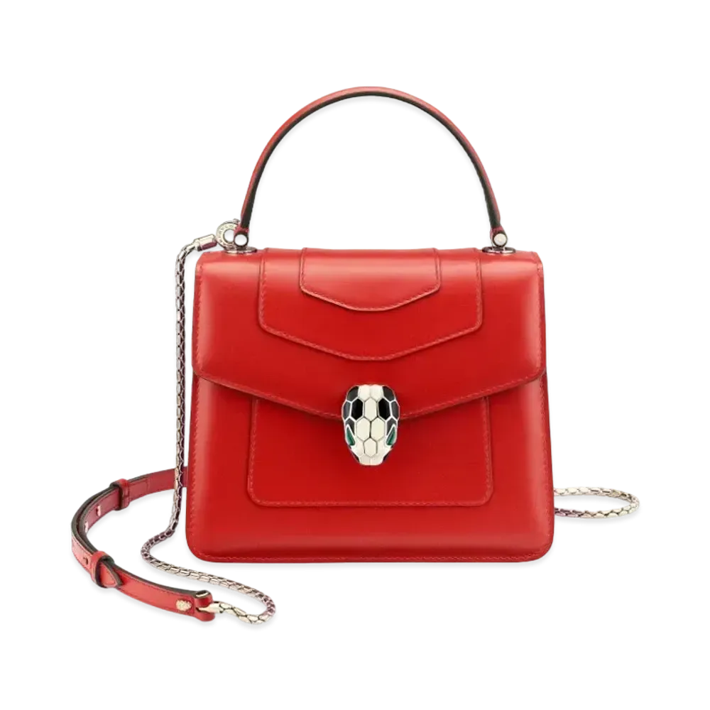 BVLGARI Serpenti Forever Crossbody Bag "Red"