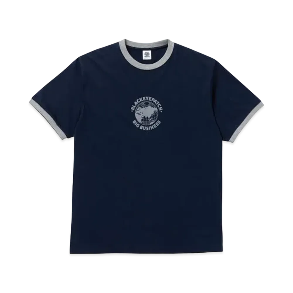 BlackEyePatch BIG BUISINESS RINGER TEE "Navy"