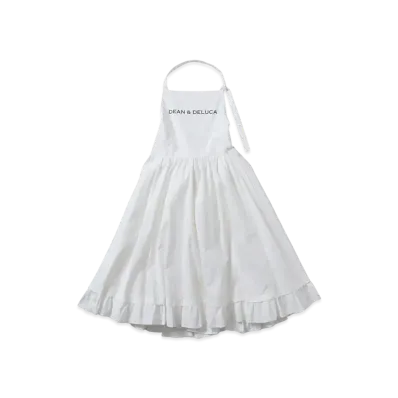 DEAN & DELUCA x BEAMS COUTURE Gather Apron Dress "White"