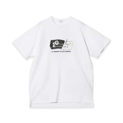 ENGINEERED GARMENTS EG X EXPANSION NY - GREATEST ELEVATIONS TEE "White"