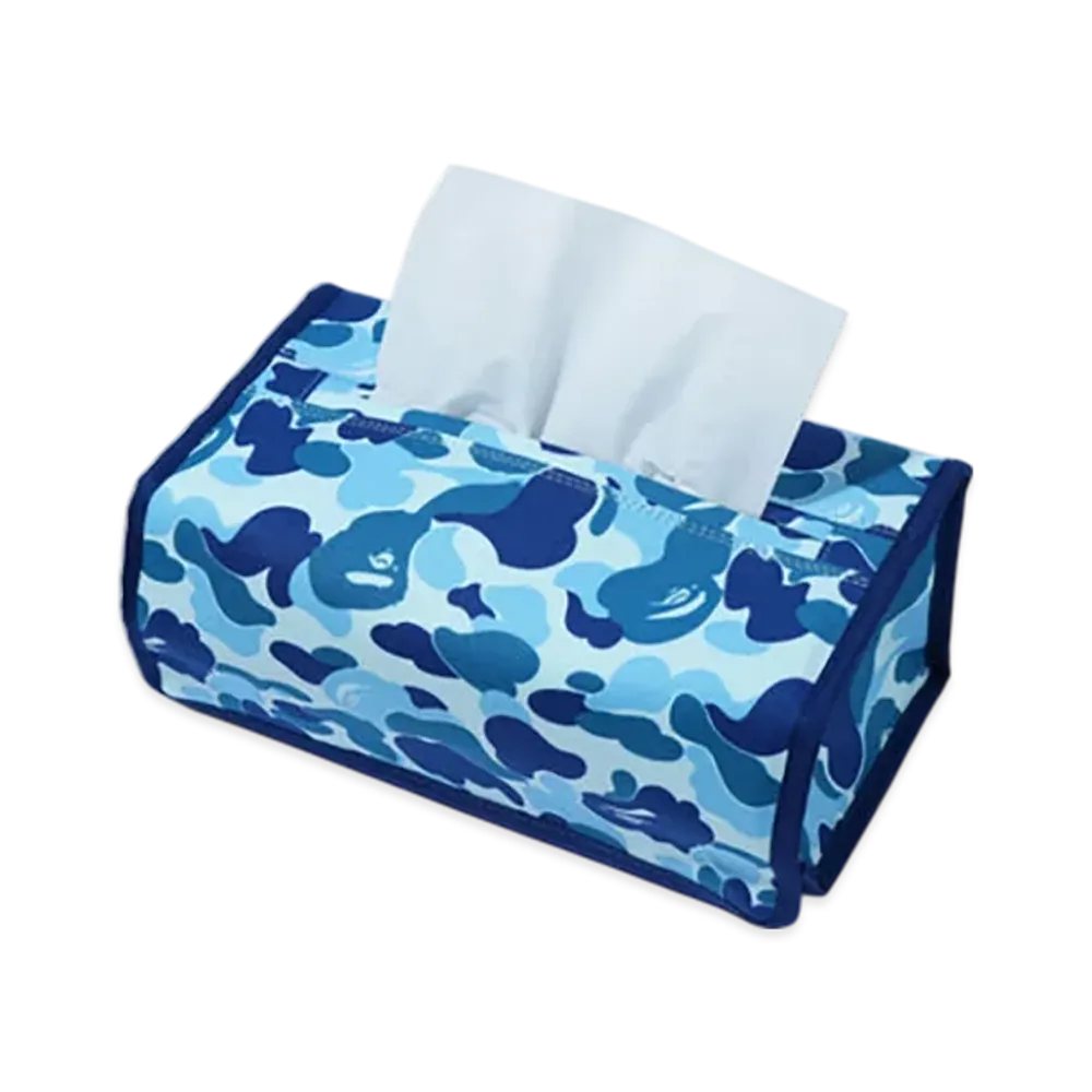 A BATHING APE ABC Camo Tissue Cover "Blue"