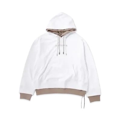 mastermind WORLD Boxy Layered Hoodie "White Sand"
