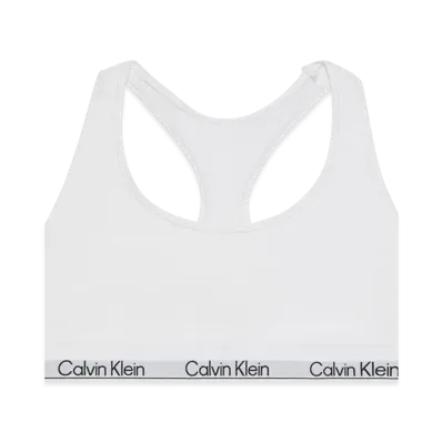 Calvin Klein Icon Cotton Modal Unlined Bralette "White"