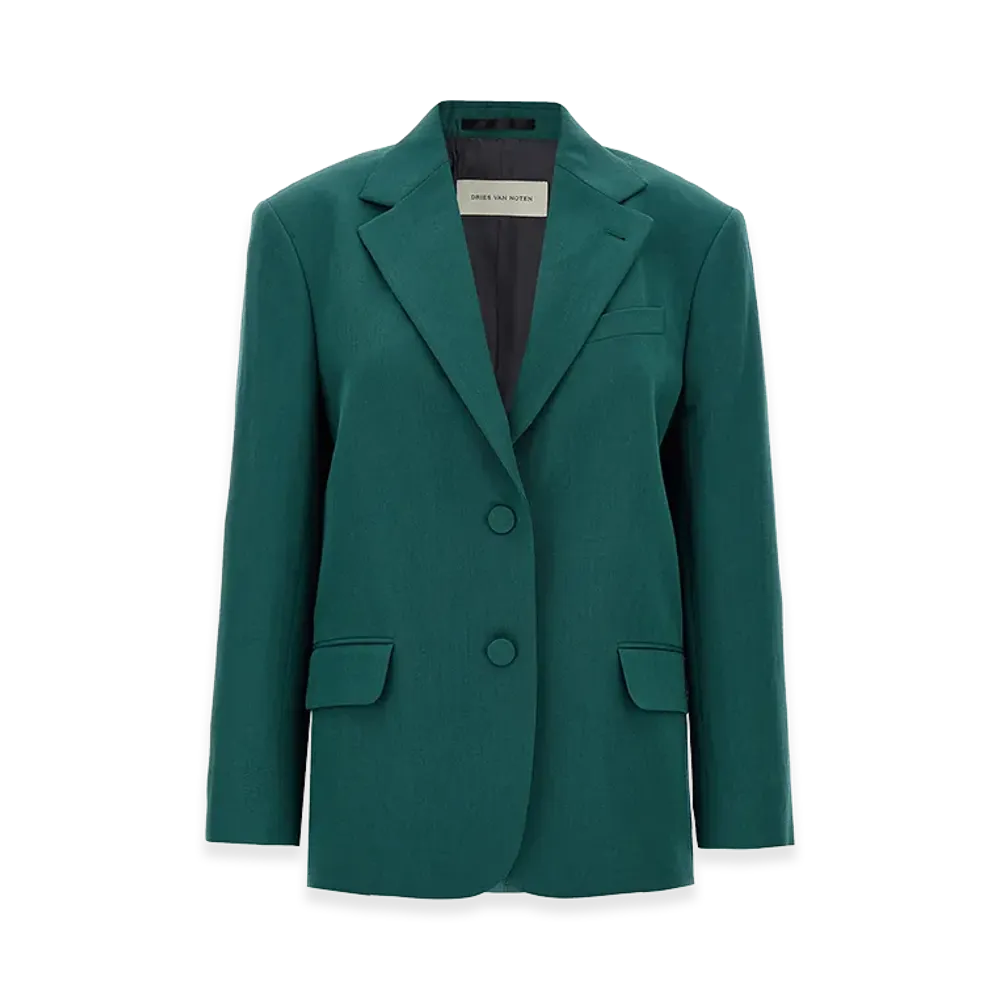 DRIES VAN NOTEN Women's 'Birdy' Blazer "Green"