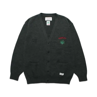 WACKO MARIA HIGH TIMES / Classic Knit Cardigan "Green"