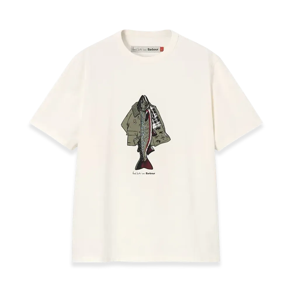 Barbour x Paul Smith Fishing Jacket T-Shirt "Off White"