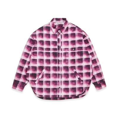 Acne Studios Check Button Up Shirt "Pink"