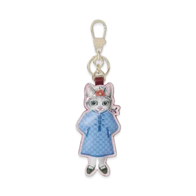 GUCCI x Higuchi Yuko Cat (Bo) Keychain Japan Exclusive "Rosso Ancora"