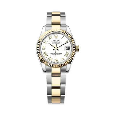 ROLEX Datejust 31mm Oystersteel & Yellow Gold 278273 "White"