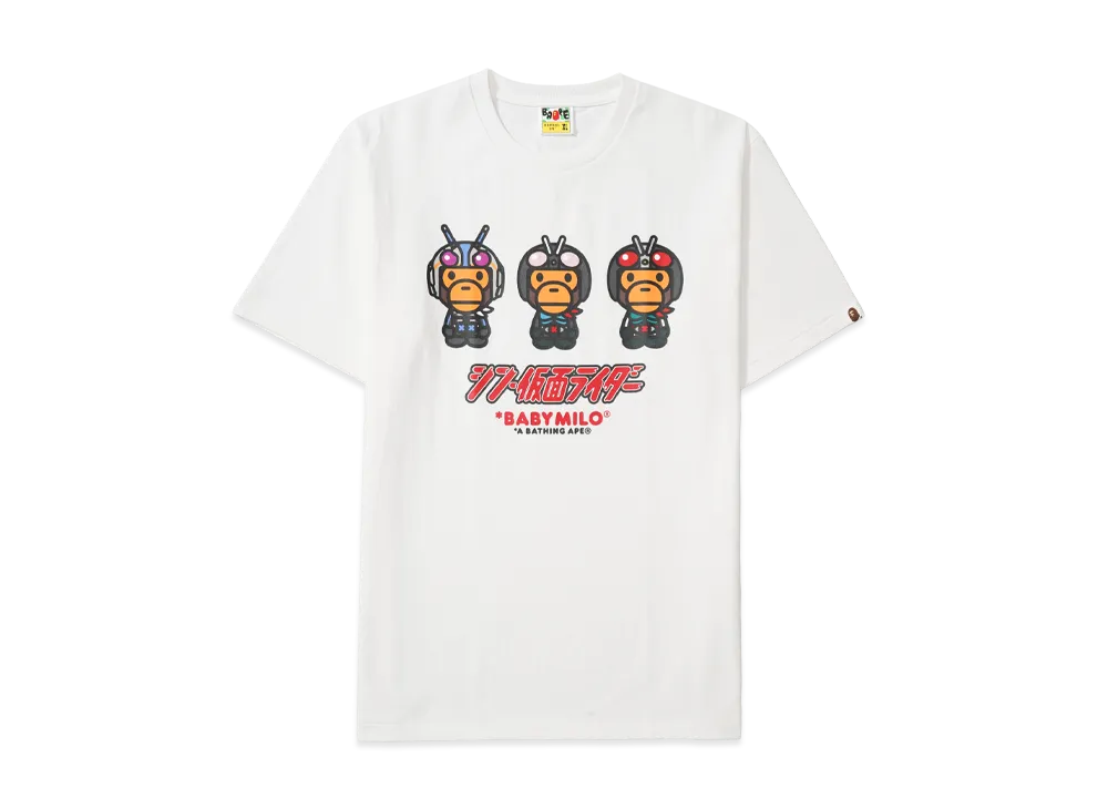 A BATHING APE x Shin Kamen Rider #2 Baby Milo Tee "White"