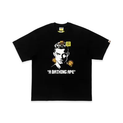 A BATHING APE x Cristiano Ronaldo CR7 Life Baby Milo Relaxed Fit Tee "Black"