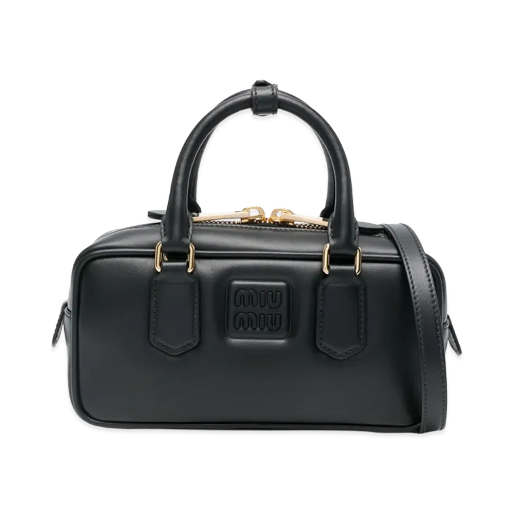 MIU MIU Women's Leather Arcadie Handbag "Black"