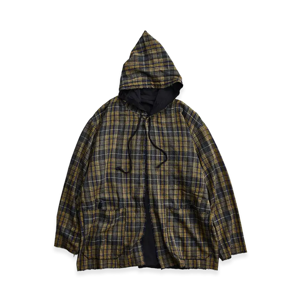 NICENESS Ravi Craft Stitch Reversible Coat "Black"