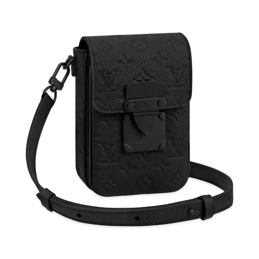 Louis Vuitton S-Lock Vertical Wearable Wallet Taurillon Monogram Leather "Noir"