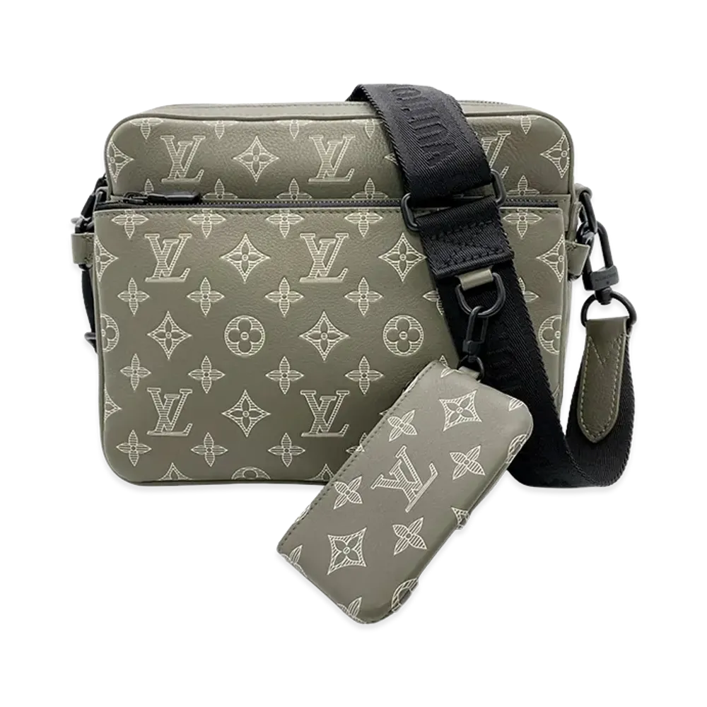Louis Vuitton Trio Messenger Monogram Shadow "Khaki"