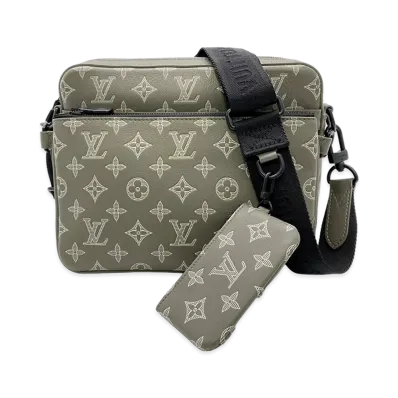 Louis Vuitton Trio Messenger Monogram Shadow "Khaki"