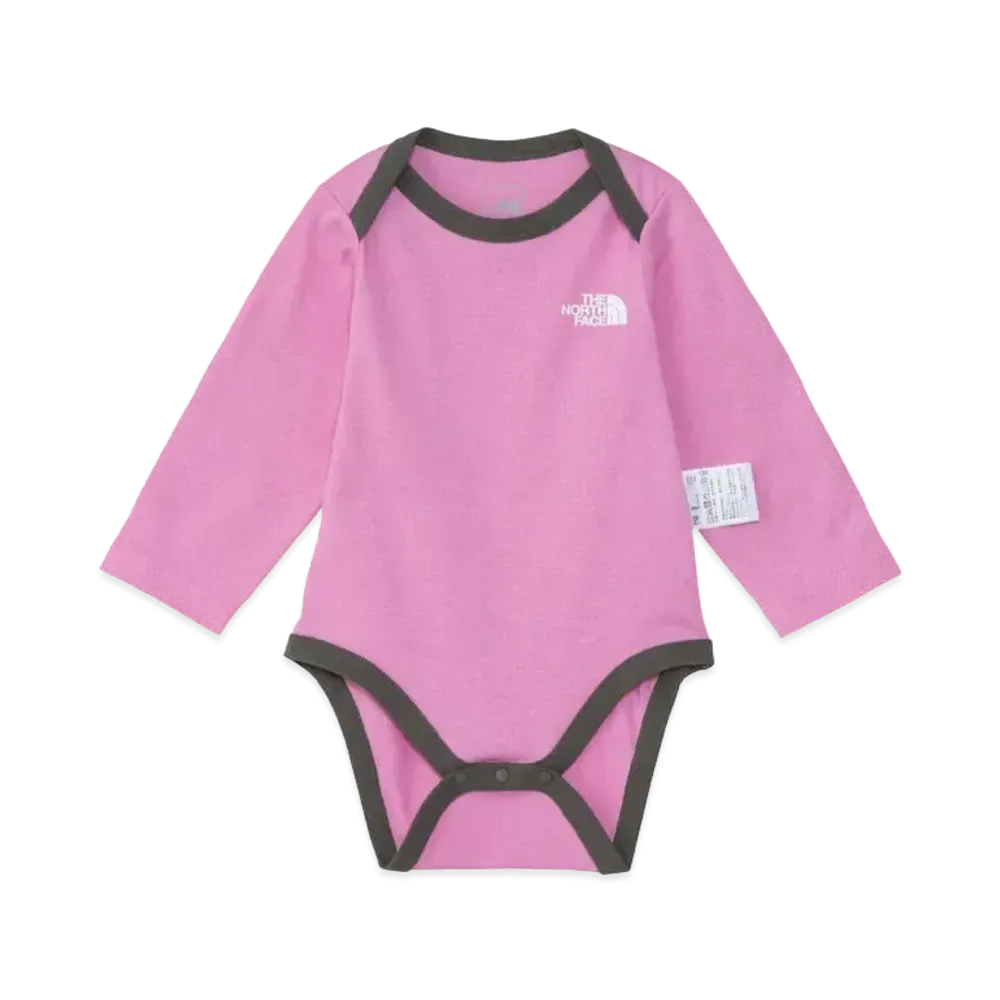 The North Face Baby L/S Cotton Rompers "Orchid Pink"