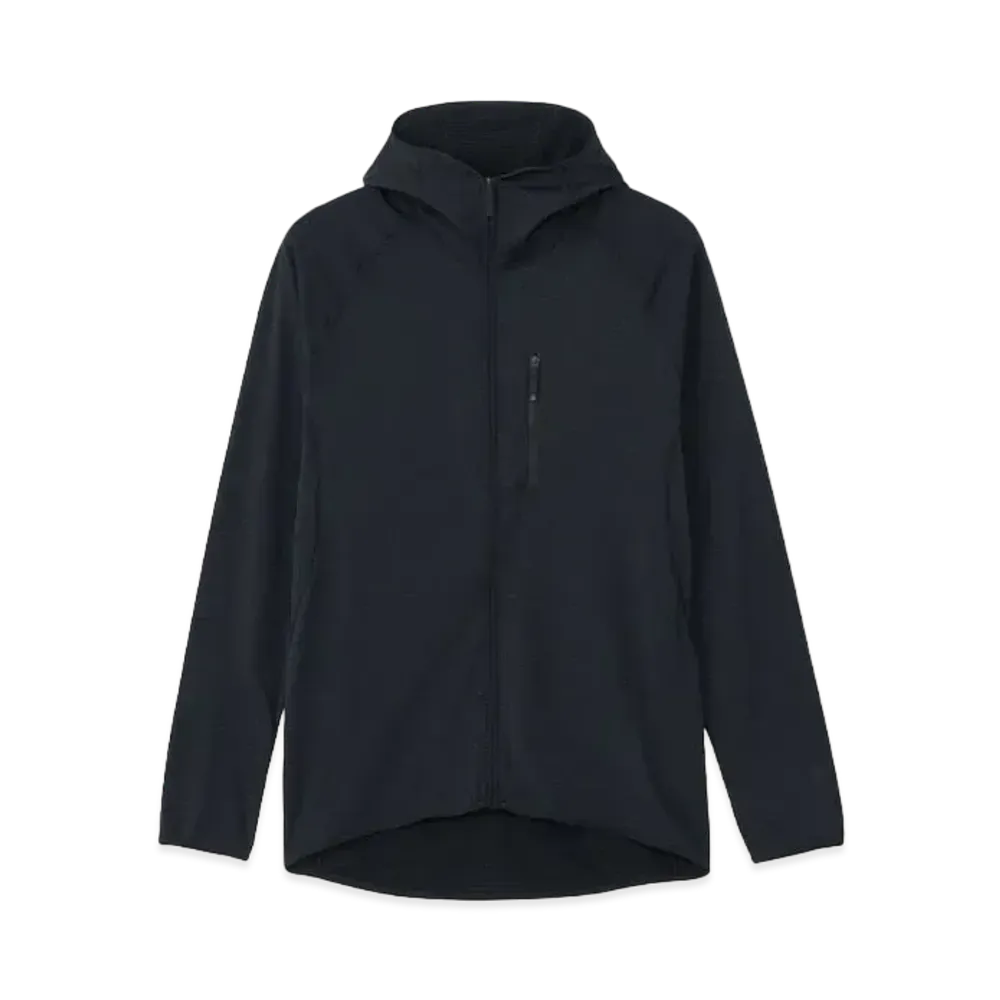 Goldwin Stretch Grid Zip Hoodie (Unisex) "Black"