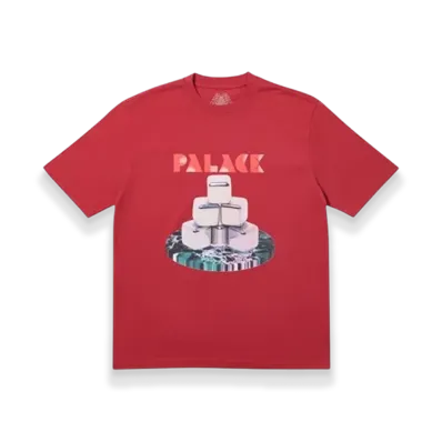 PALACE Cubes T-Shirt "Dark Red"