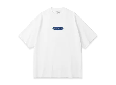 everyone J.30000 Oval Logo Tee Shirt "White"