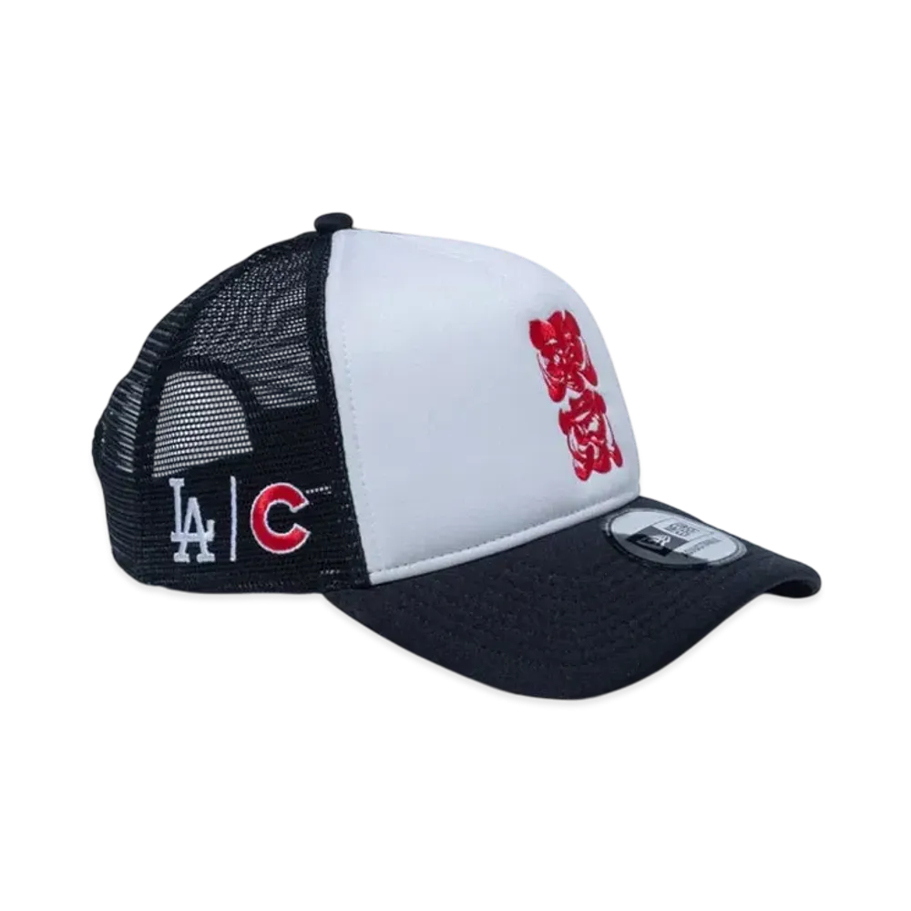 NEW ERA MLB Tokyo Series 2025 9Forty A-Frame Tracker Tokyo Los Angeles Dodgers Chicago Cubs "White/Black"