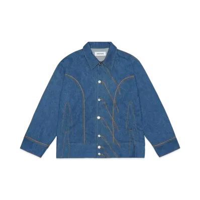 DISCOVERED DENIM WESTERN BLOUSON "INDIGO"