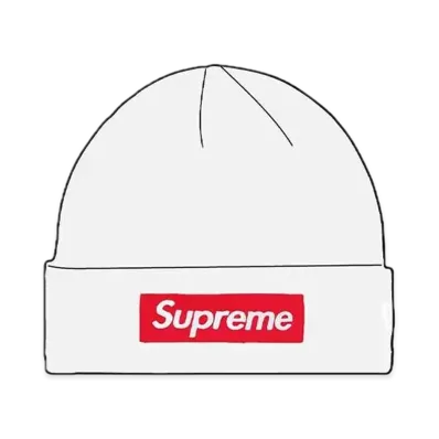 Supreme 16FW New Era Box Logo Beanie "White"