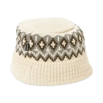 BEAMS Jacquard Knit Bucket Hat "OffWhite"