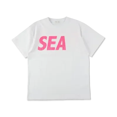 WIND AND SEA Osaka Horie Limited SEA (Crack-P-Dye) S/S Tee "White Pink"