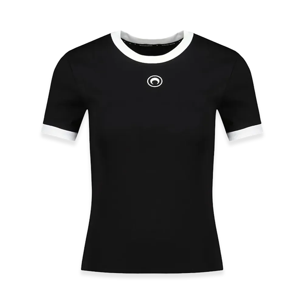 Marine Serre T-Shirts "Black/White"