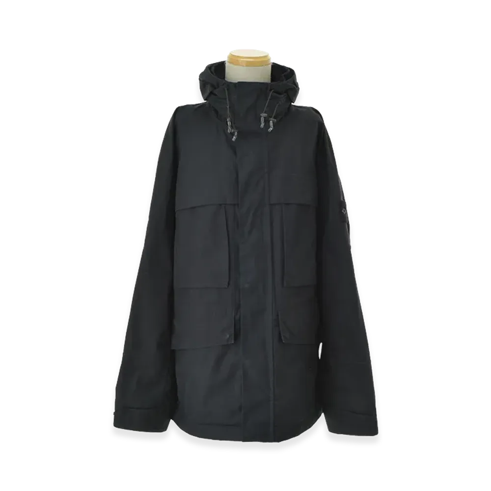 Stone Island Weatherproof Cotton Canvas Ghost Piece "Black"