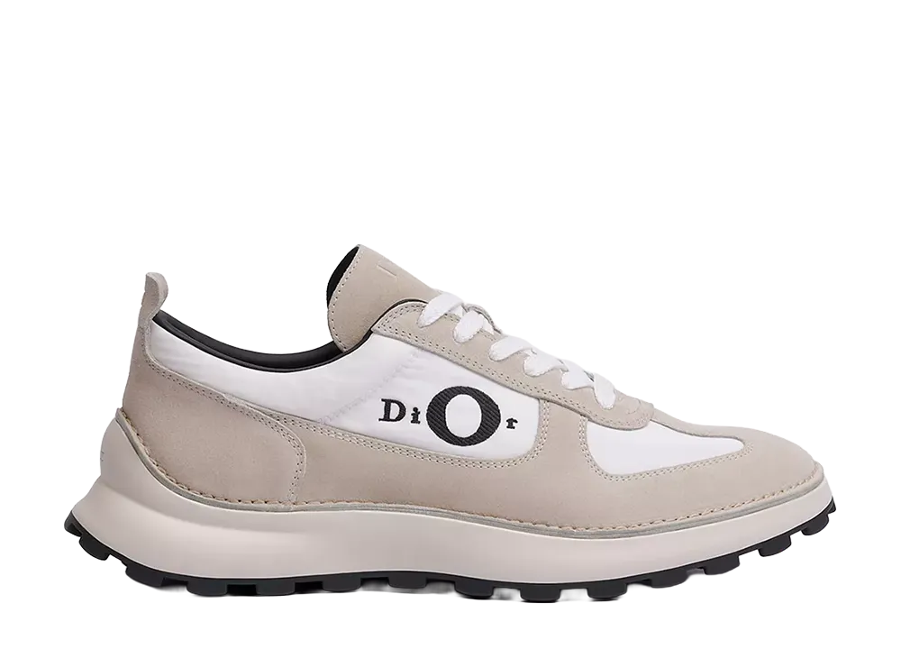 Dior Squash Sneaker Suede Calfskin and Technical Fabric "Beige"