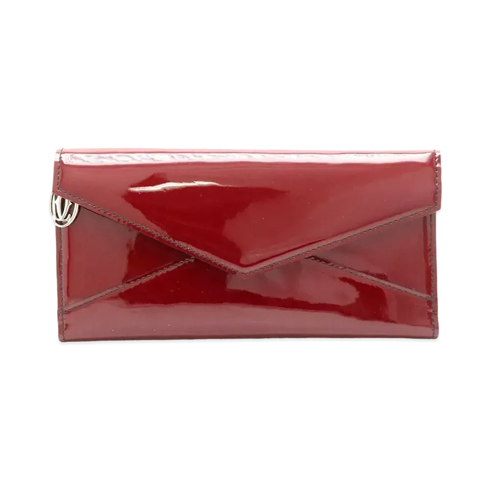 Cartier Les Must Goat Slim Wallet "Red"