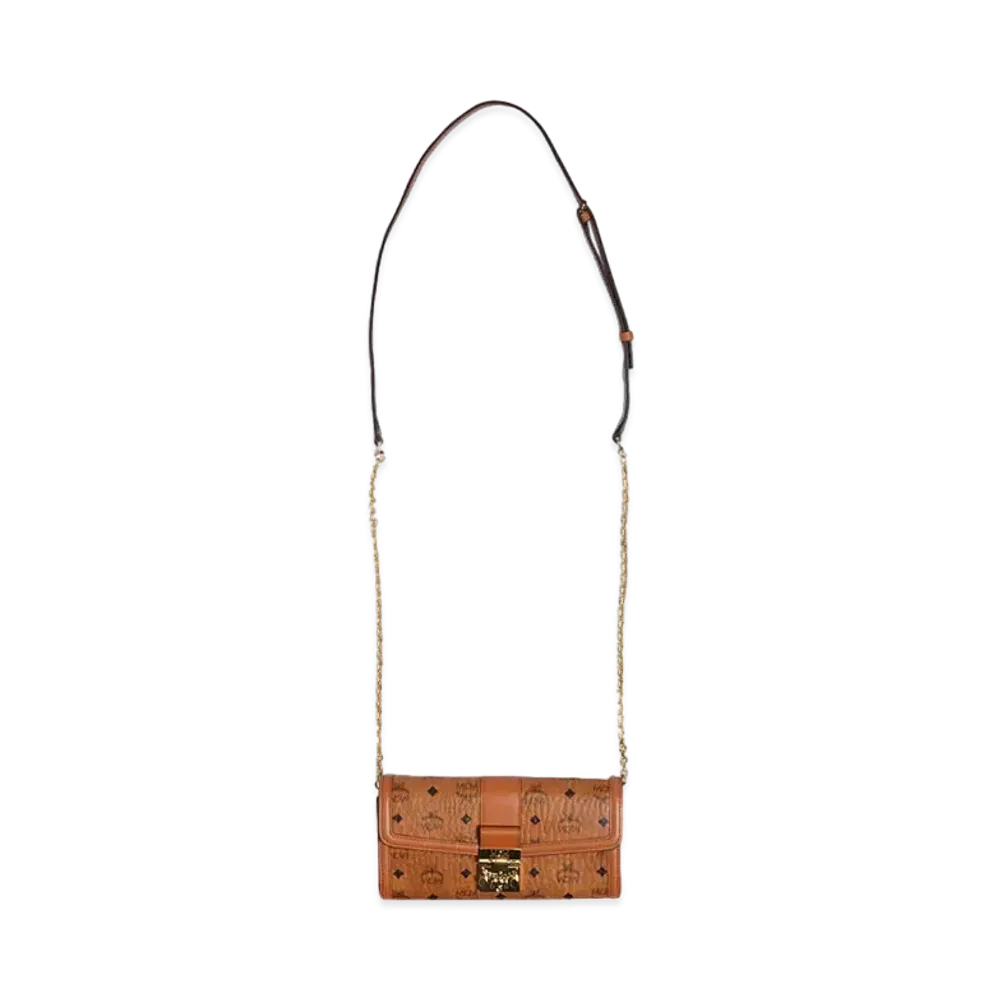 MCM TRACY WALLET ON CHAIN "COGNAC"
