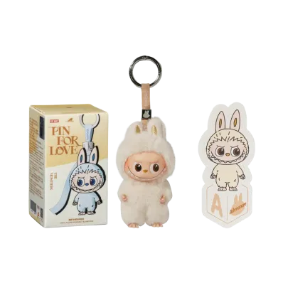 POP MART THE MONSTERS (LABUBU) Pin for Love Series-Vinyl Plush Pendant (A-M) A