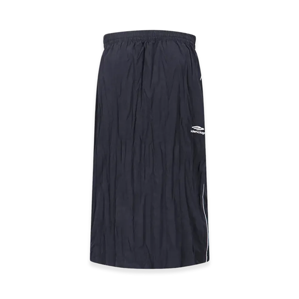 BALENCIAGA Women's Logo Midi Dress "Black"