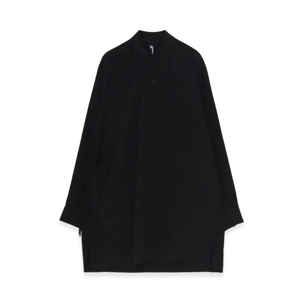 Ground Y Crepe De Chine Chanpa Shirt "Black"