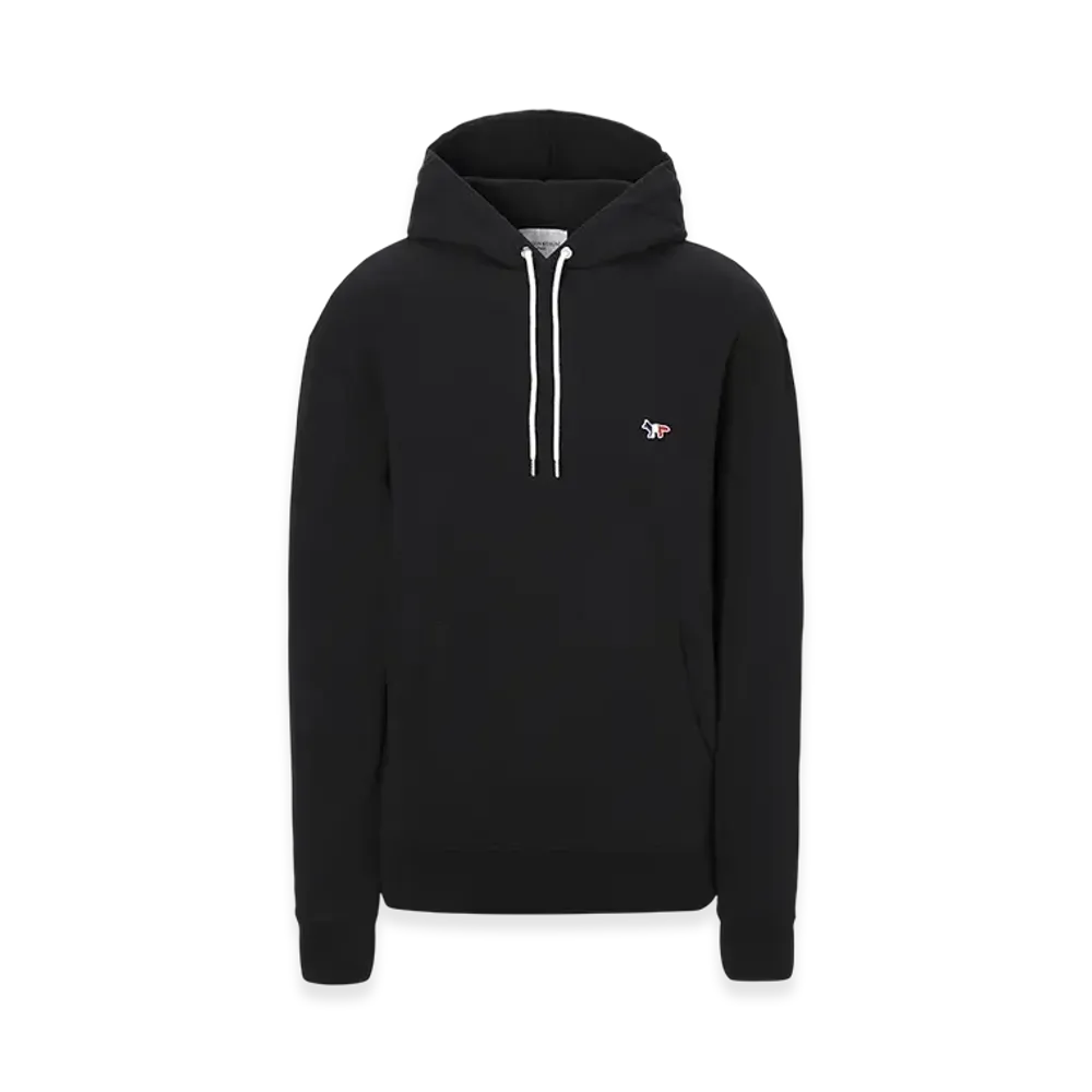 Maison Kitsune Tricolor Fox Patch Classic Hoodie "Black"