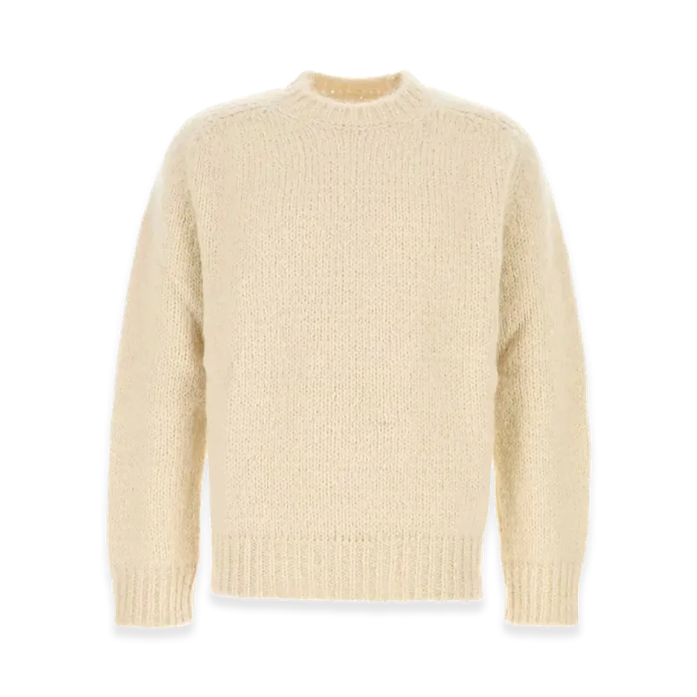 Jil Sander Mohair Blend Sweater "White"