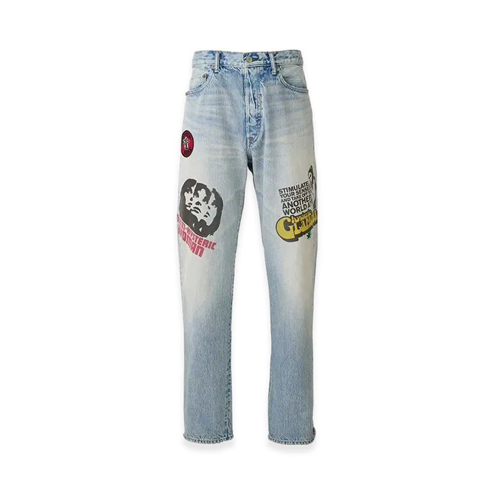 HYSTERIC GLAMOUR Hysteric Days 50's XX Straight Denim Pants "Light Indigo Blue"