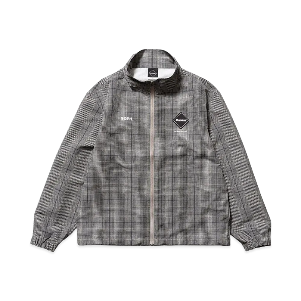 F.C.Real Bristol for Kids Plaid Ventilation Practice Jacket "Gray"